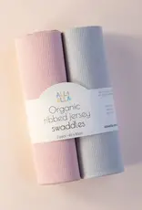 All4Ella All4Ella Ribbed jersey swaddles 2pk