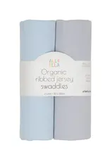 All4Ella All4Ella Ribbed jersey swaddles 2pk