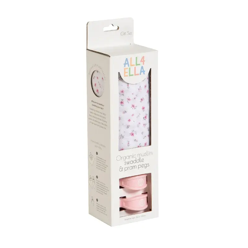 All4Ella All4Ella Muslin & 2 Pram Peg Box Set