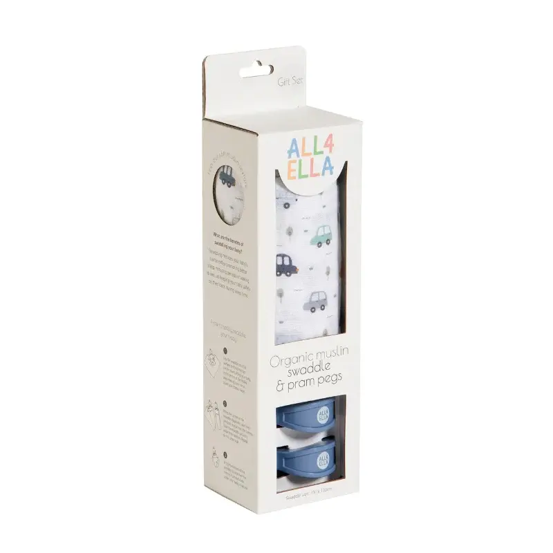 All4Ella All4Ella Muslin & 2 Pram Peg Box Set