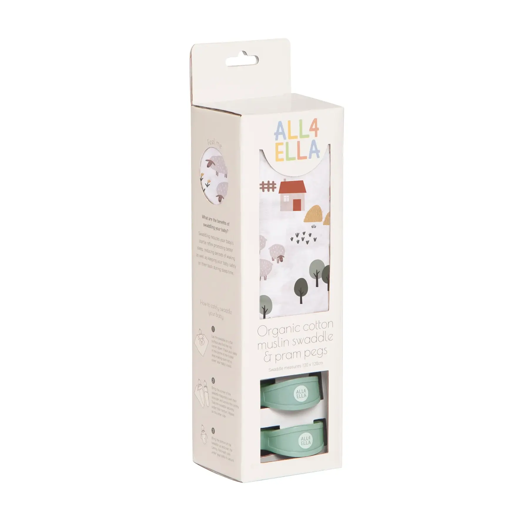 All4Ella All4Ella Muslin & 2 Pram Peg Box Set