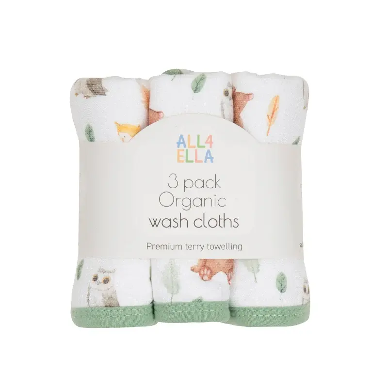 All4Ella All4Ella Wash cloths 3pk
