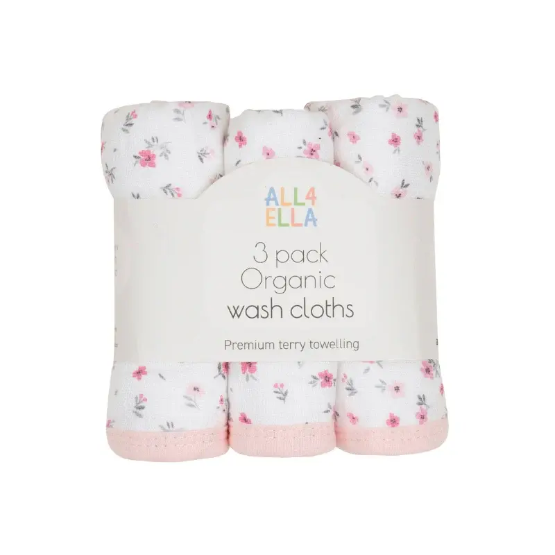 All4Ella All4Ella Wash cloths 3pk