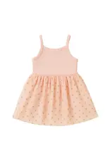Confetti Kidz Confetti Kidz Ribbed Tulle Dress - Soft Petal