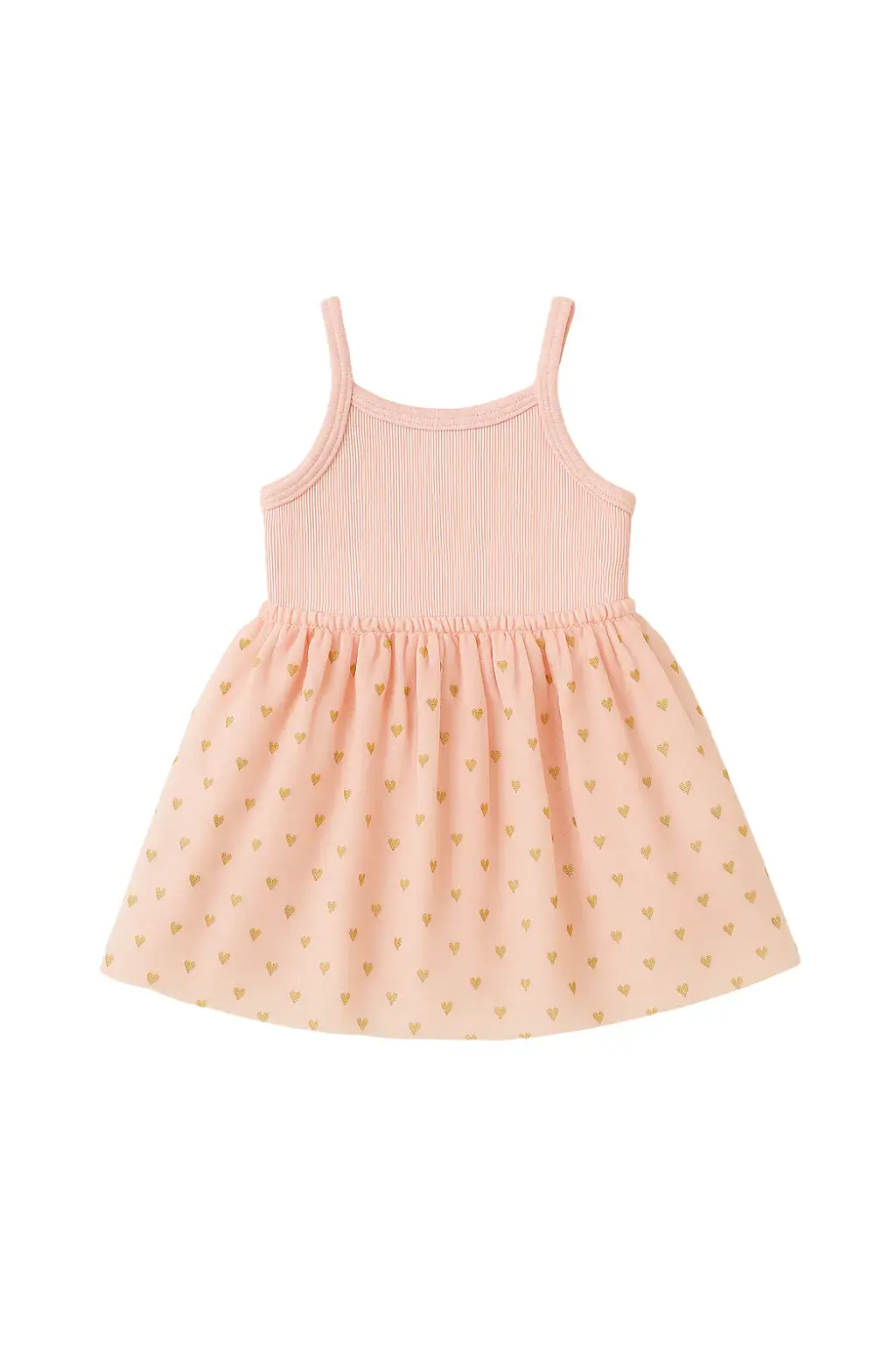 Confetti Kidz Confetti Kidz Ribbed Tulle Dress - Soft Petal
