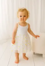 Confetti Kidz Confetti Kidz Ribbed Tulle Dress - Summer Daisies