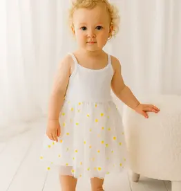 Confetti Kidz Confetti Kidz Ribbed Tulle Dress - Summer Daisies