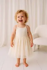 Confetti Kidz Confetti Kidz Ribbed Tulle Dress - Sunshine Print