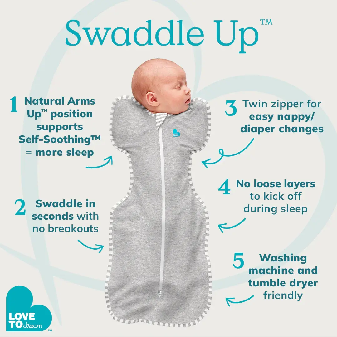 Love To Dream Love To Dream Swaddle UP™ Lite 0.2 TOG Olive