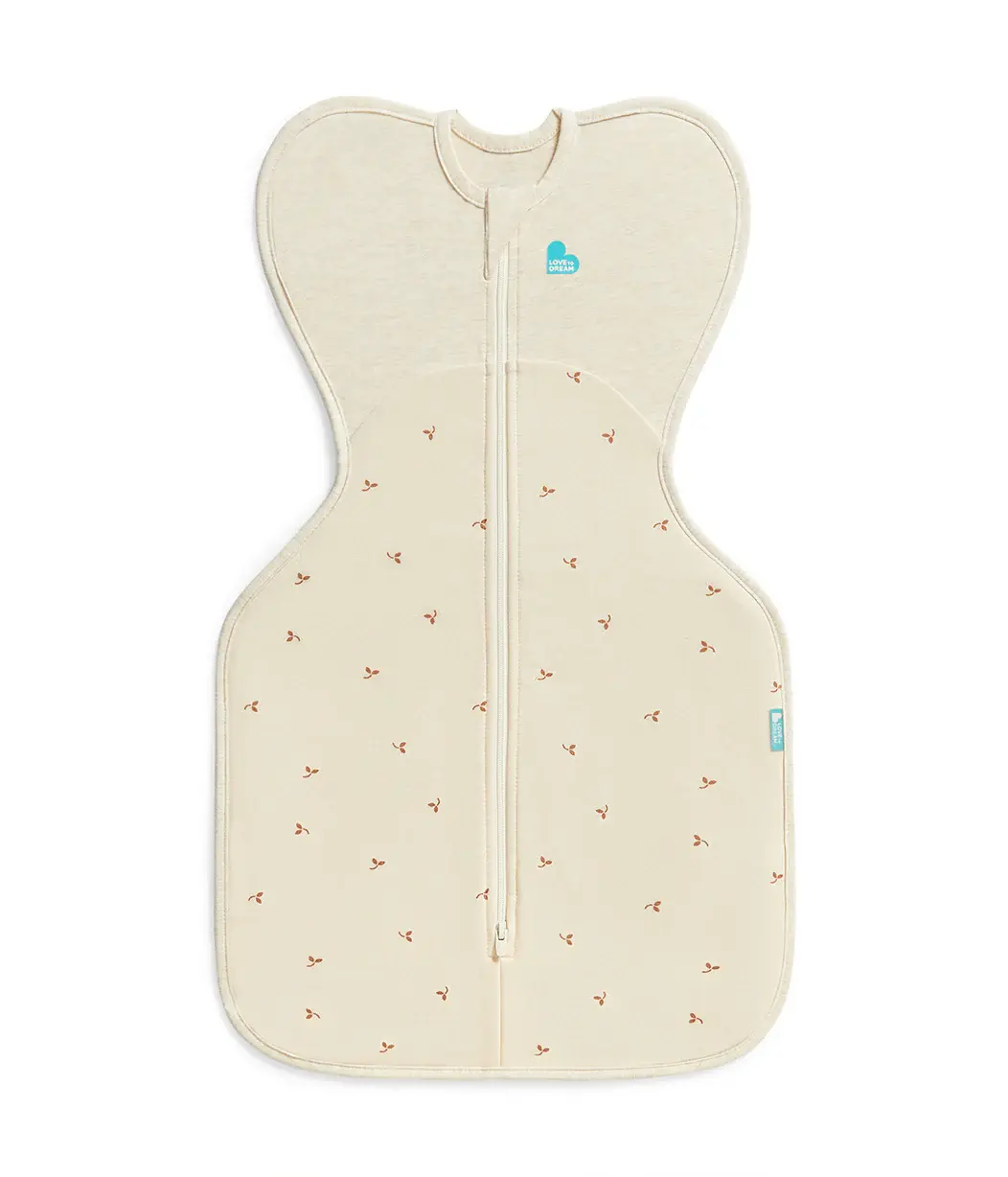 Love To Dream Love To Dream Swaddle UP™ 1.5 TOG Cotton Fleece Oatmeal Twigs