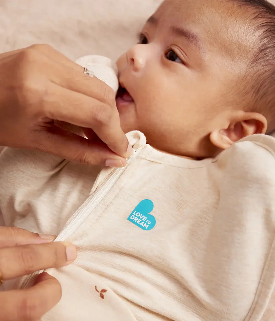 Love To Dream Love To Dream Swaddle UP™ 1.5 TOG Cotton Fleece Oatmeal Twigs