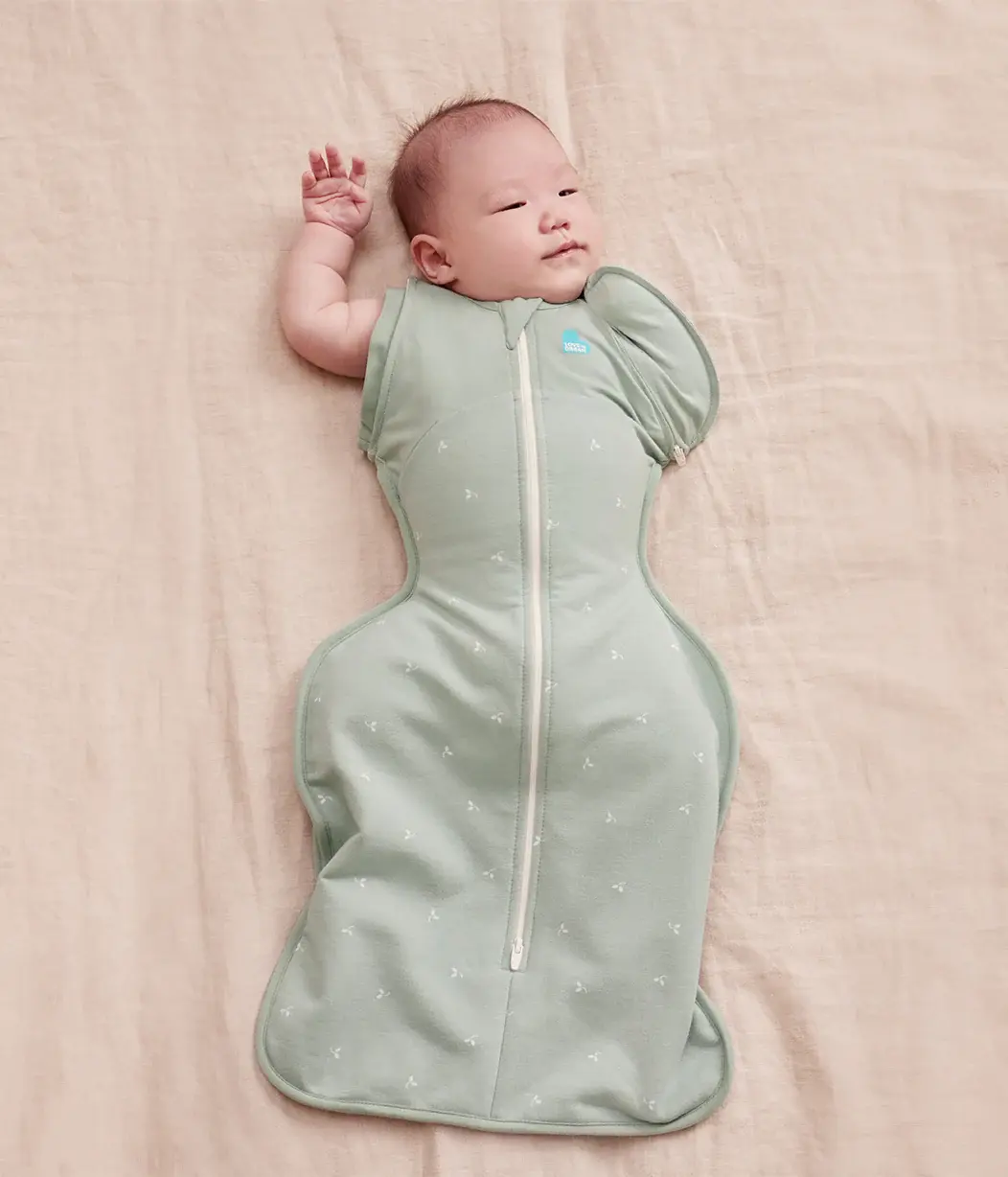 Love To Dream Love To Dream Swaddle UP™ Transition Bag 1.5 TOG Cotton Fleece Olive Twigs