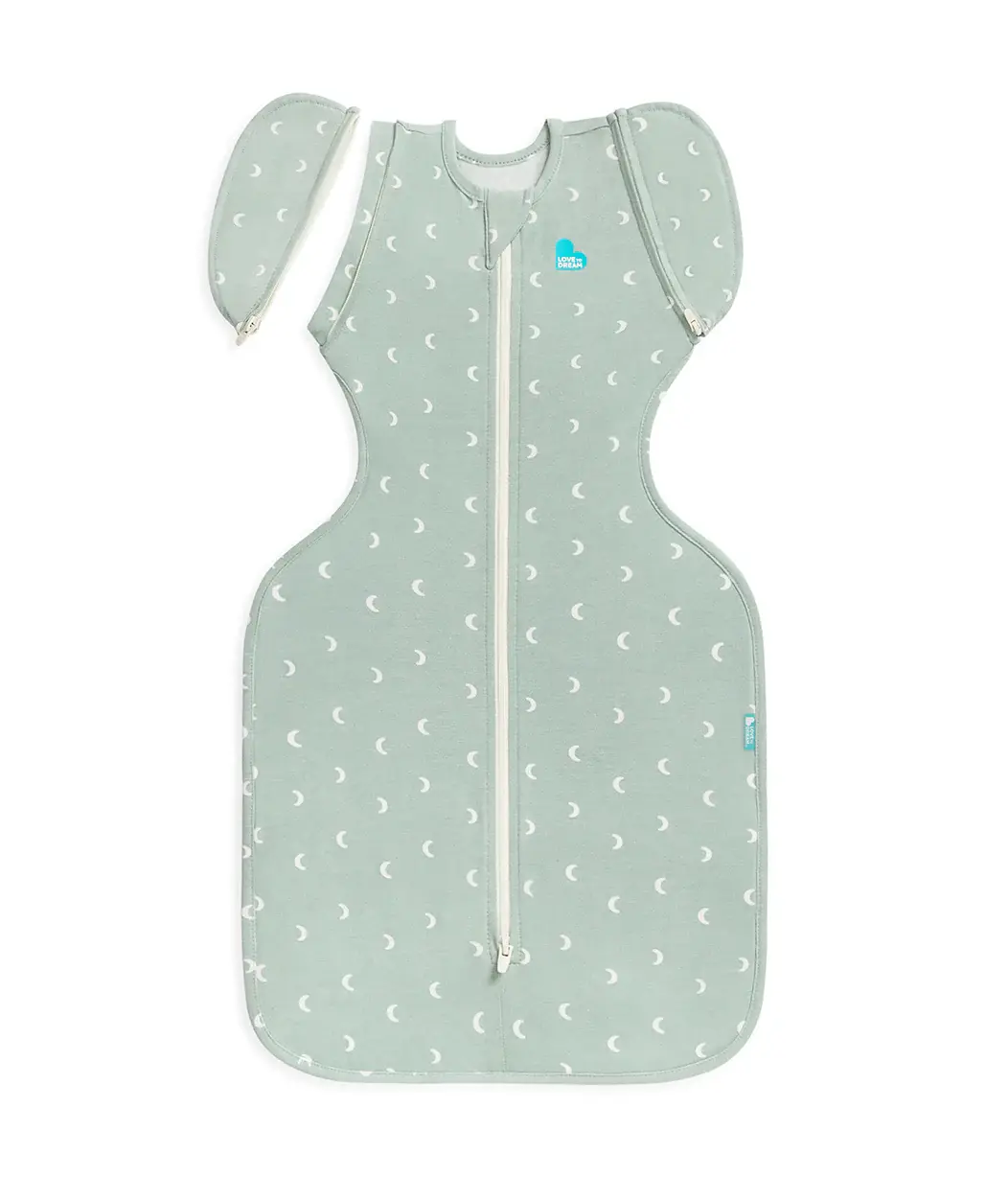 Love To Dream Love To Dream Swaddle UP™ Transition Bag 1.0 TOG Original Cotton Olive Moon