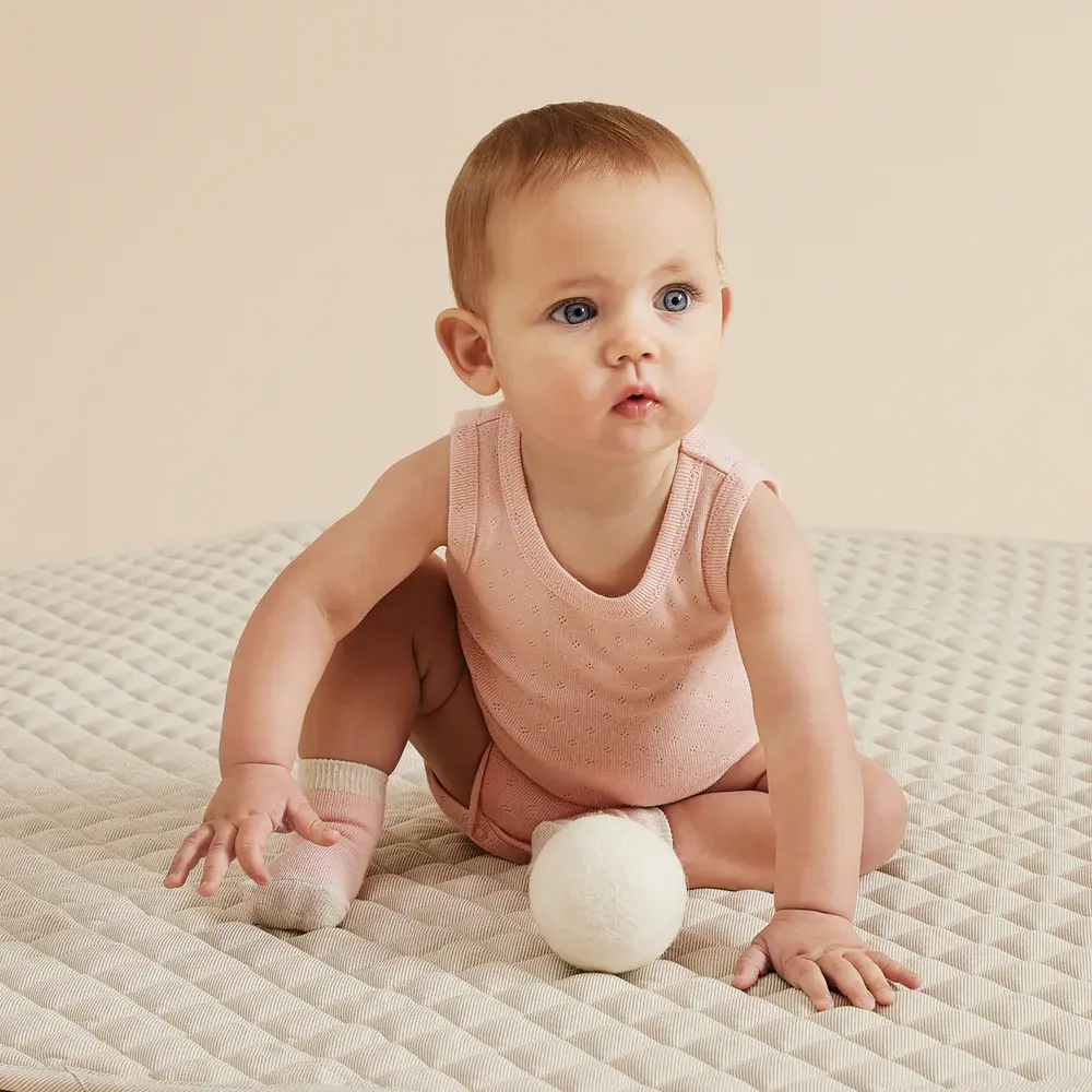 Wilson & Frenchie Wilson & Frenchy Organic 3 Pack Baby Socks - Cantaloupe - Cotton Nylon Knit