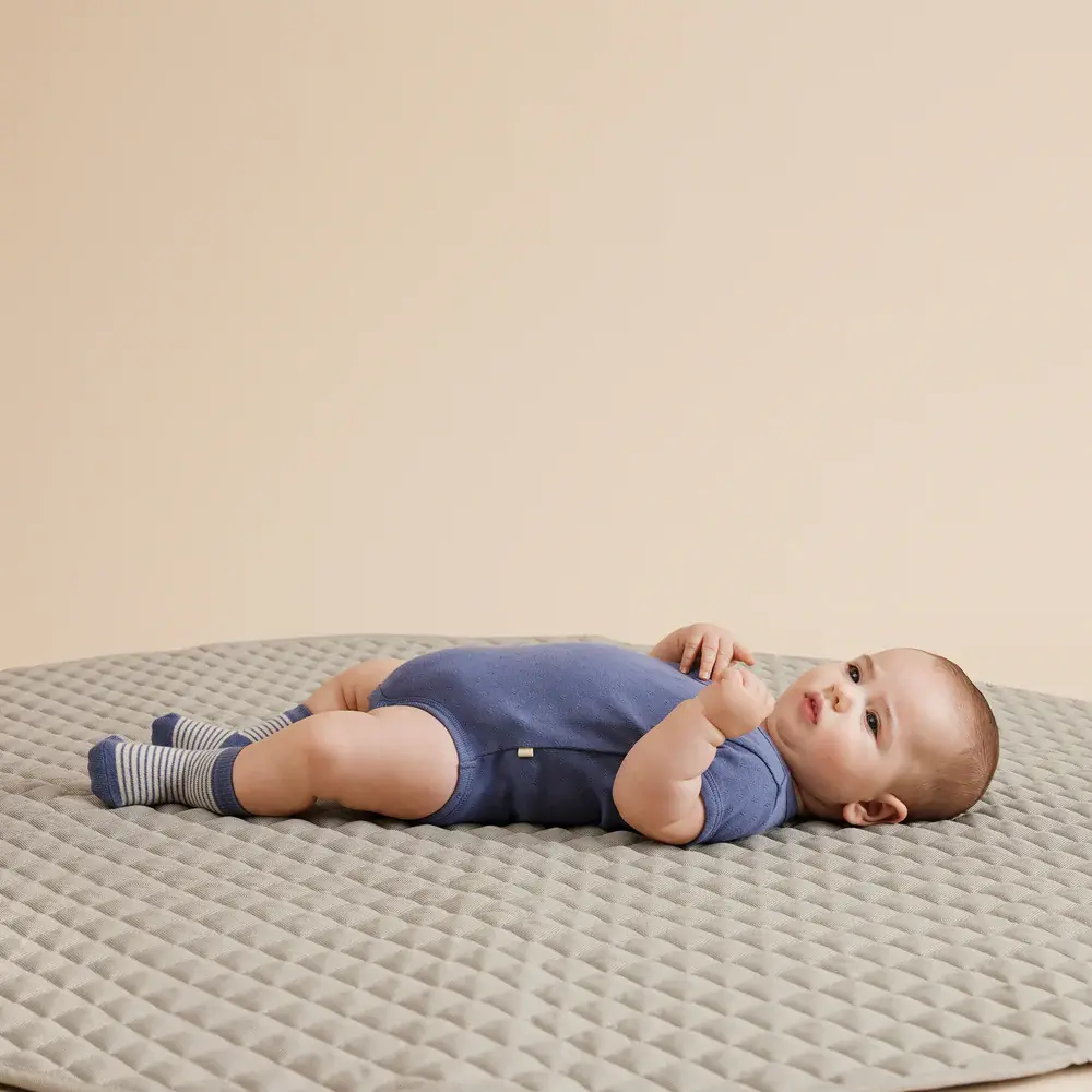 Wilson & Frenchie Wilson & Frenchy Organic 3 Pack Baby Socks - Rain Drop - Cotton Nylon Knit