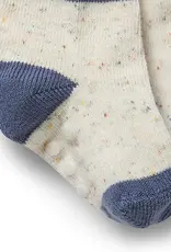 Wilson & Frenchy Wilson & Frenchy Organic 3 Pack Baby Socks - Rain Drop - Cotton Nylon Knit