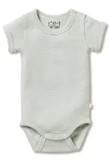 Wilson & Frenchie Wilson & Frenchy Organic Stripe Rib Bodysuit - Fern
