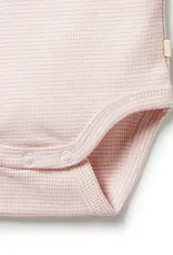 Wilson & Frenchie Wilson & Frenchy Organic Stripe Rib Bodysuit - Cantaloupe