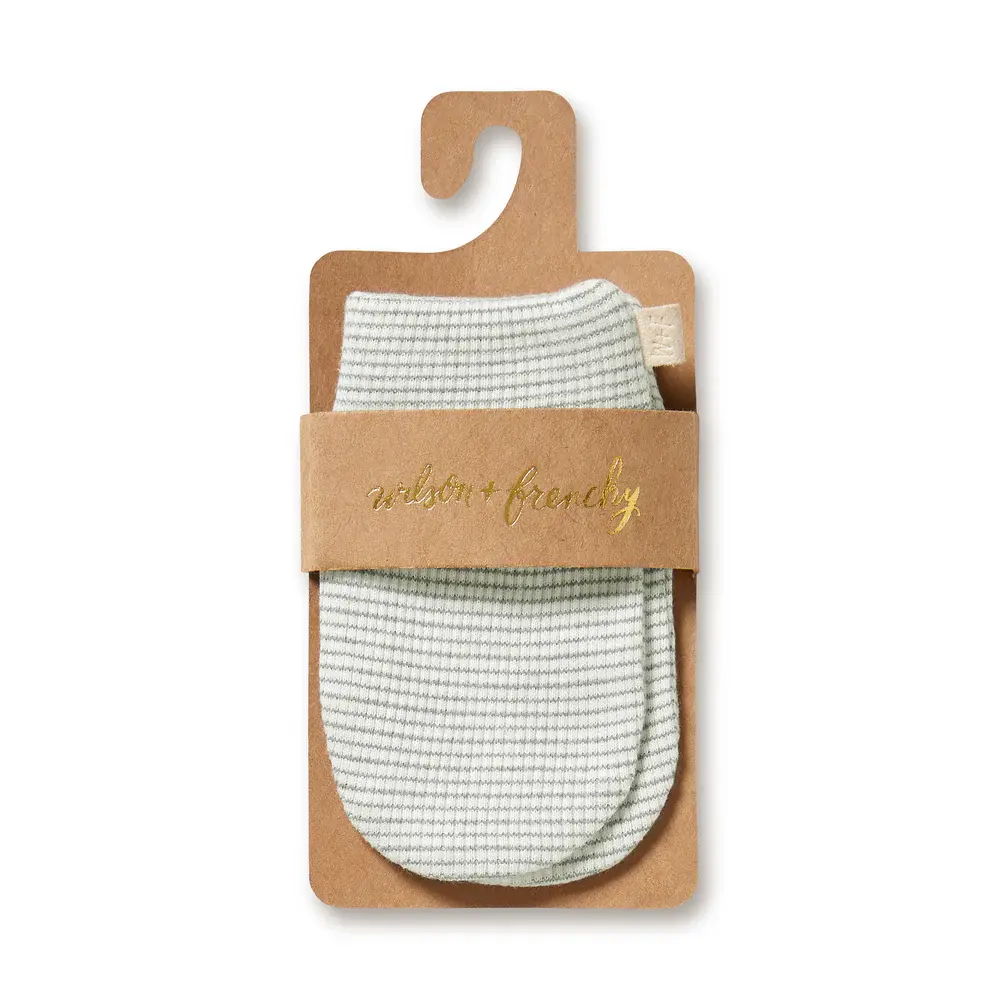 Wilson & Frenchie Wilson & Frenchie Organic Stripe Rib Mittens