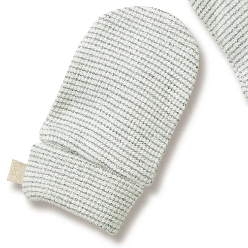 Wilson & Frenchie Wilson & Frenchie Organic Stripe Rib Mittens