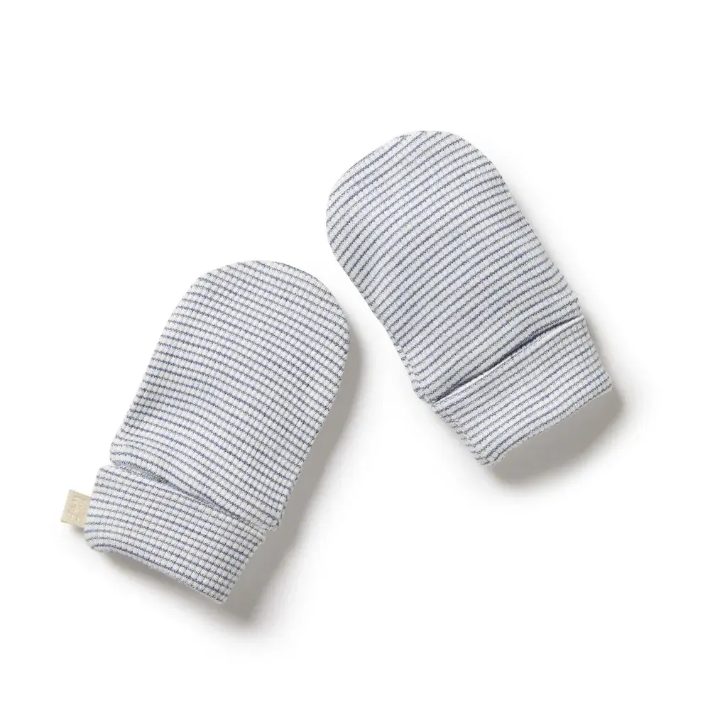 Wilson & Frenchie Wilson & Frenchie Organic Stripe Rib Mittens