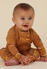 Snuggle Hunny Kids Snuggle Hunny Roar Organic Snugglesuit Convertible Romper