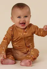 Snuggle Hunny Kids Snuggle Hunny Roar Organic Snugglesuit Convertible Romper