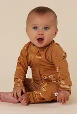 Snuggle Hunny Kids Snuggle Hunny Roar Organic Snugglesuit Convertible Romper