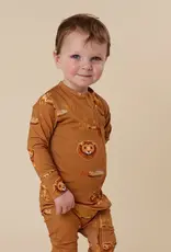 Snuggle Hunny Kids Snuggle Hunny Roar Organic Snugglesuit Convertible Romper
