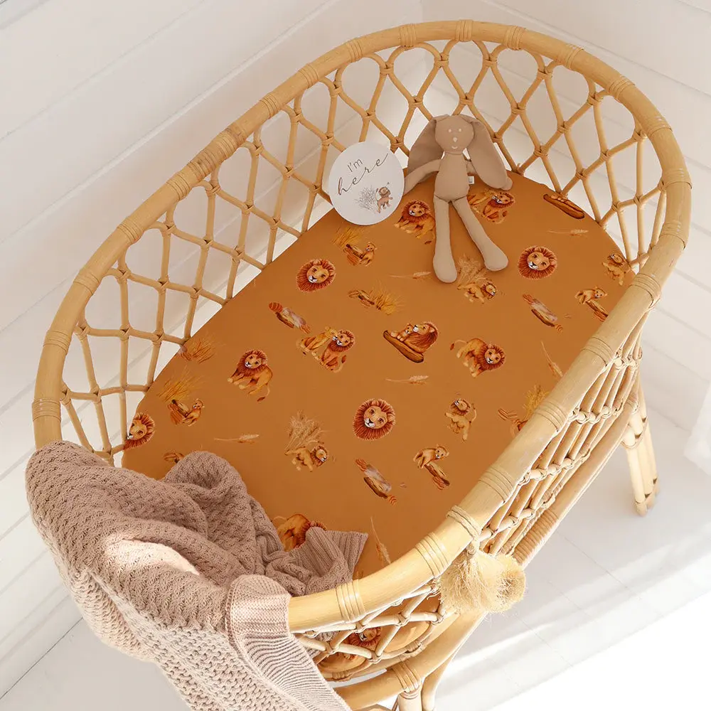 Snuggle Hunny Kids Snuggle Hunny Roar Organic Bassinet Sheet / Change Pad Cover