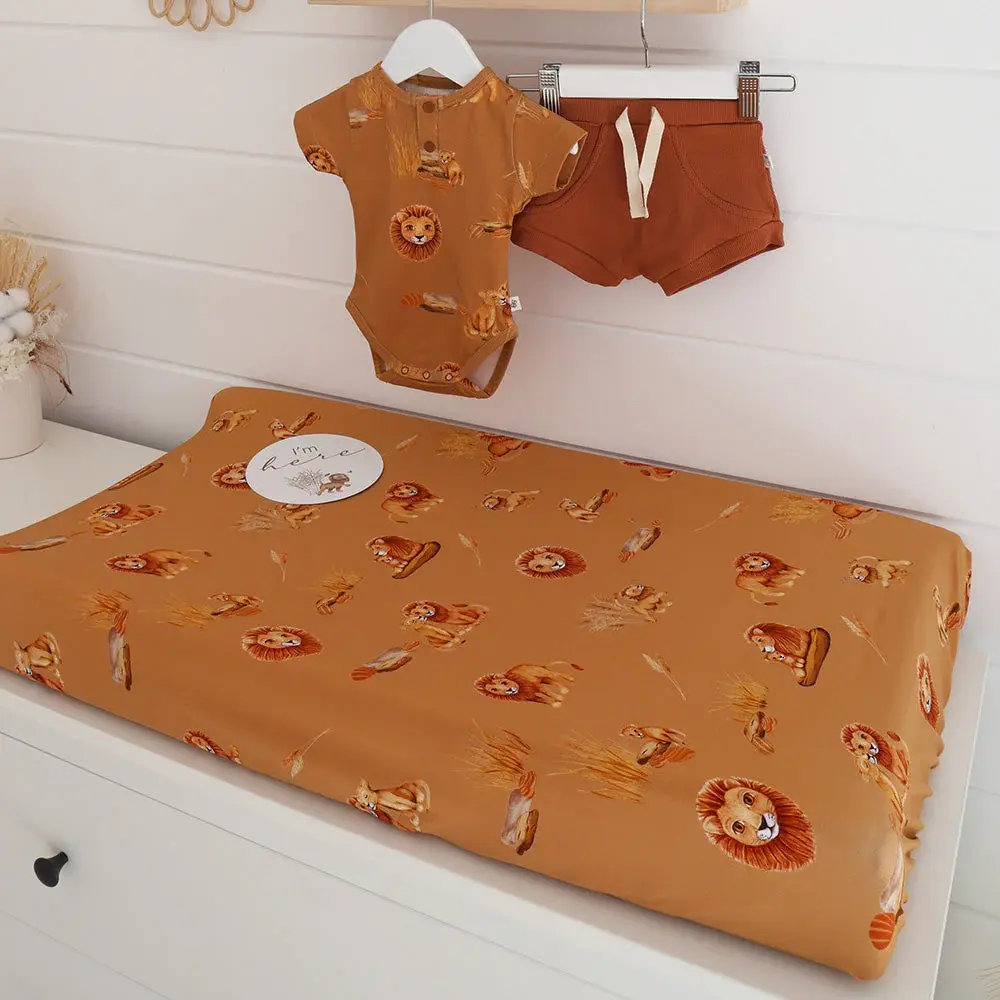 Snuggle Hunny Kids Snuggle Hunny Roar Organic Bassinet Sheet / Change Pad Cover