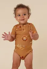 Snuggle Hunny Kids Snuggle Hunny Roar Short Sleeve Organic Bodysuit