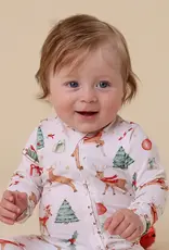 Snuggle Hunny Kids Snuggle Hunny Prancer & Friends Organic Snugglesuit Convertible Romper