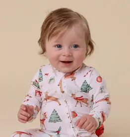 Snuggle Hunny Kids Snuggle Hunny Prancer & Friends Organic Snugglesuit Convertible Romper