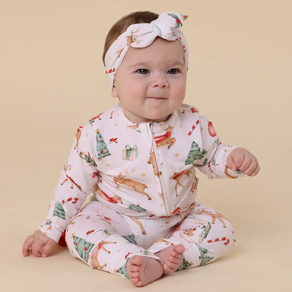 Snuggle Hunny Kids Snuggle Hunny Prancer & Friends Organic Snugglesuit Convertible Romper