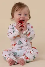 Snuggle Hunny Kids Snuggle Hunny Prancer & Friends Organic Snugglesuit Convertible Romper