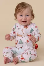 Snuggle Hunny Kids Snuggle Hunny Prancer & Friends Organic Snugglesuit Convertible Romper