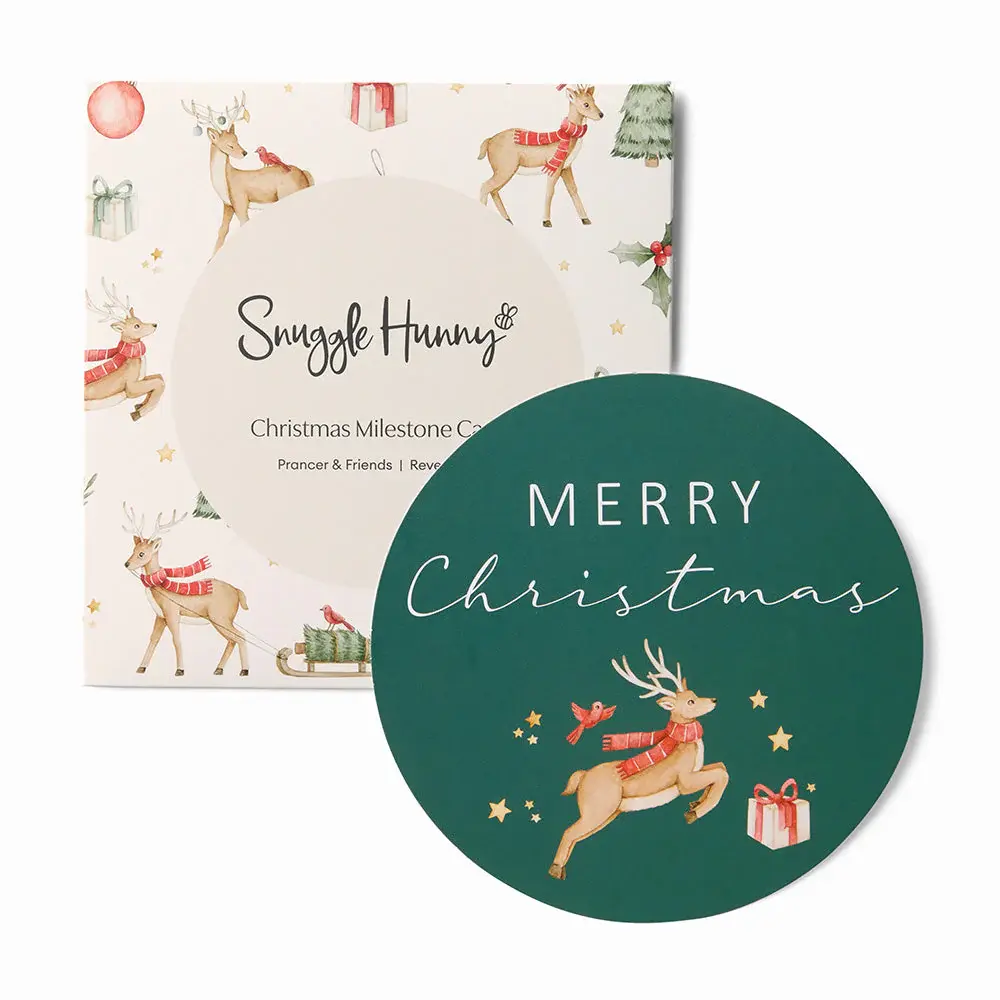 Snuggle Hunny Kids Snuggle Hunny Prancer & Friends Reversible Single Milestone Card