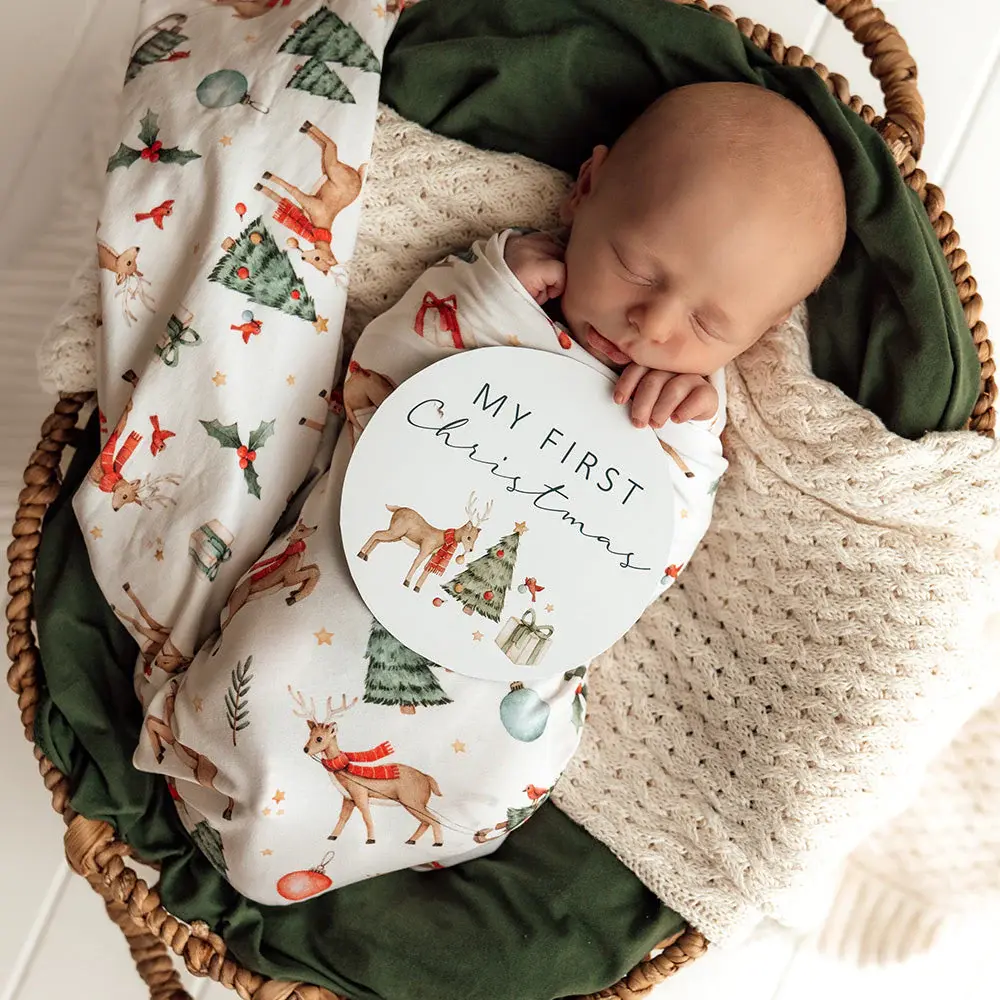 Snuggle Hunny Kids Snuggle Hunny Prancer & Friends Reversible Single Milestone Card