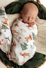 Snuggle Hunny Kids Snuggle Hunny Prancer & Friends Organic Jersey Wrap & Beanie Set
