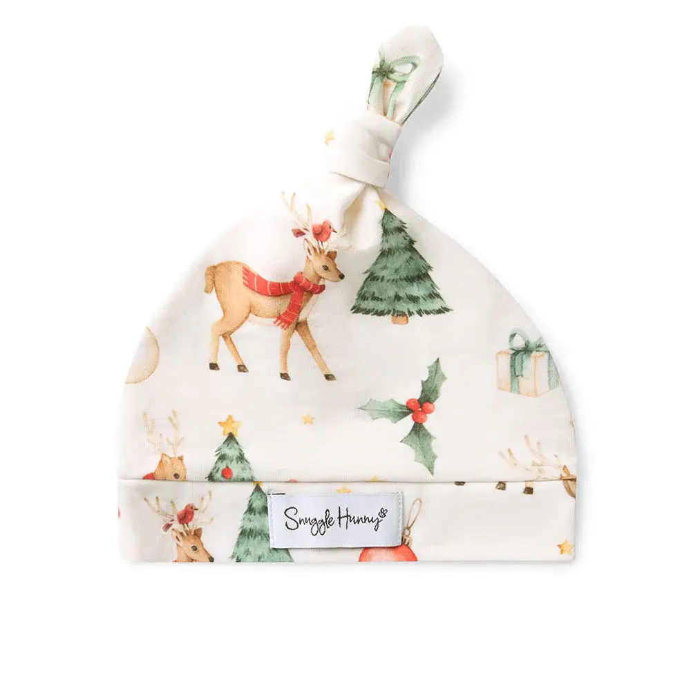 Snuggle Hunny Kids Snuggle Hunny Prancer & Friends Organic Jersey Wrap & Beanie Set