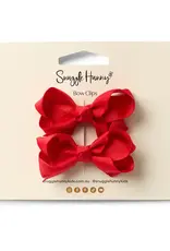 Snuggle Hunny Kids Snuggle Hunny Red Piggy Tail Hair Clips - Pair