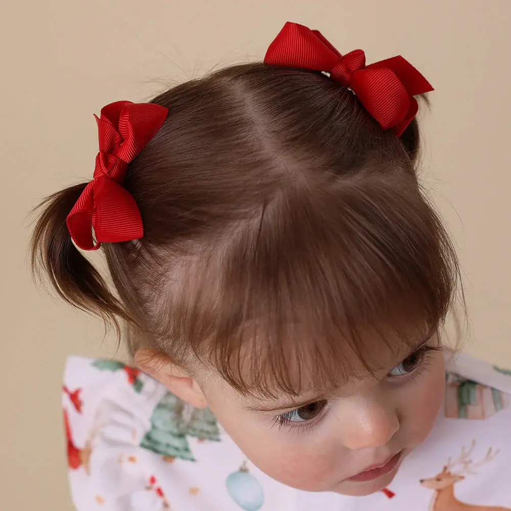 Snuggle Hunny Kids Snuggle Hunny Red Piggy Tail Hair Clips - Pair