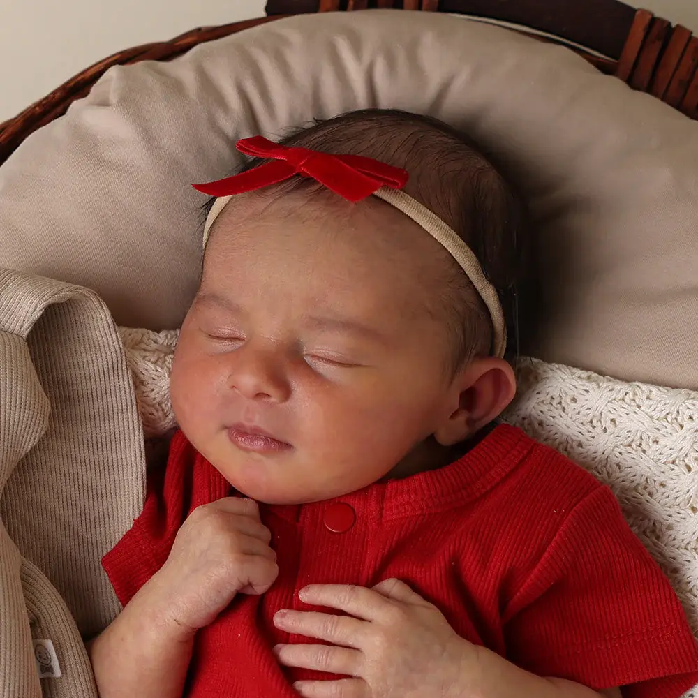Snuggle Hunny Kids Snuggle Hunny Red Velvet Bow