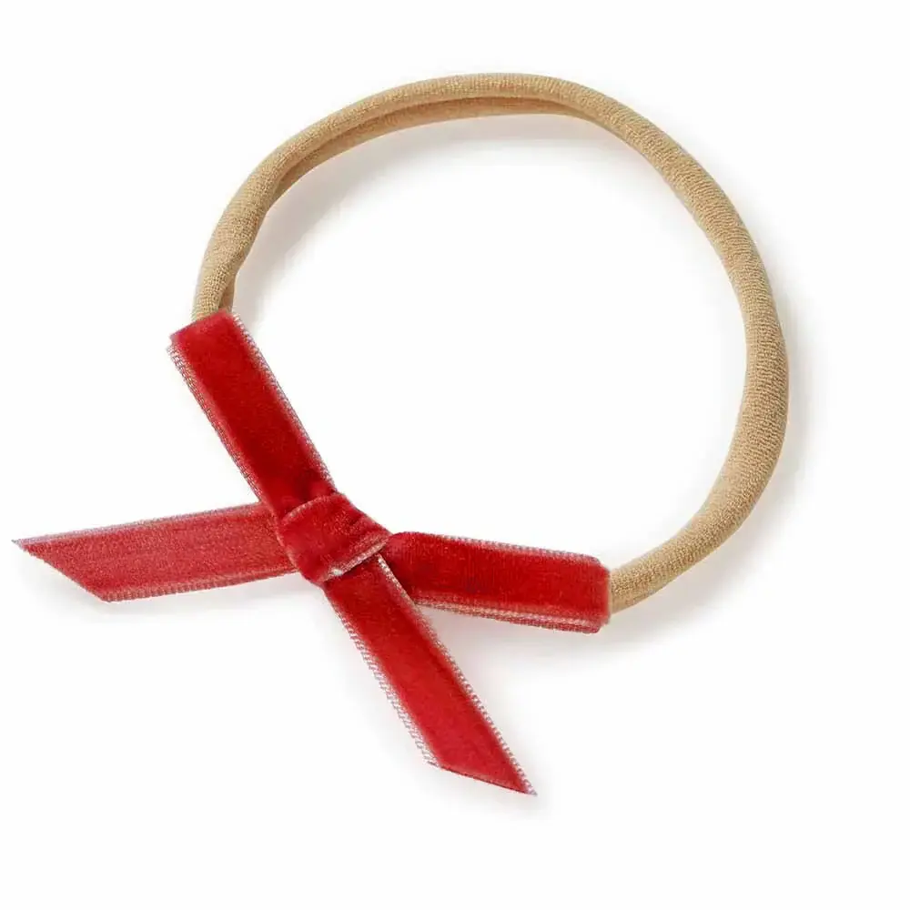 Snuggle Hunny Kids Snuggle Hunny Red Velvet Bow