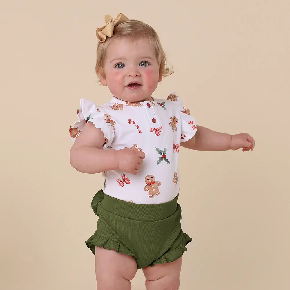 Snuggle Hunny Kids Snuggle Hunny Olive Organic Bloomers