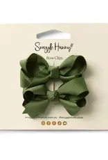 Snuggle Hunny Kids Snuggle Hunny Olive Piggy Tail Hair Clips - Pair