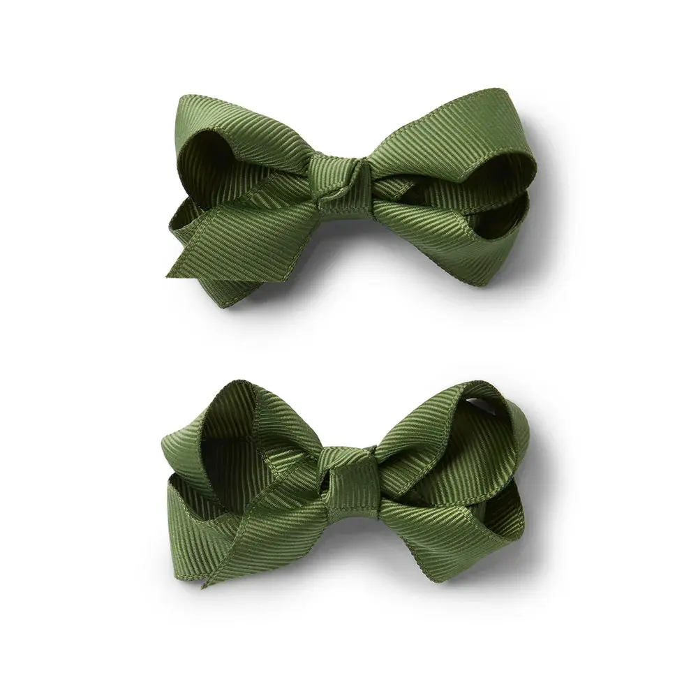 Snuggle Hunny Kids Snuggle Hunny Olive Piggy Tail Hair Clips - Pair