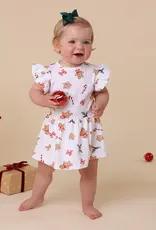 Snuggle Hunny Kids Snuggle Hunny Gingerbread Short Sleeve Organic Dress