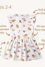 Snuggle Hunny Kids Snuggle Hunny Gingerbread Short Sleeve Organic Dress